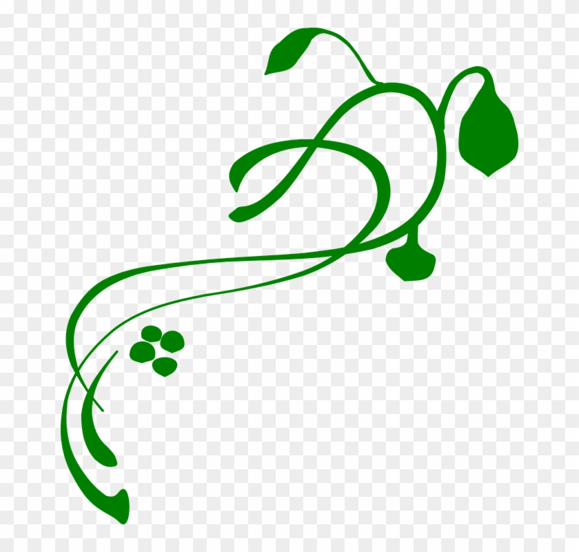 Flower Vine Cliparts 9, Buy Clip Art - Lines, Vines And Trying Times #739135