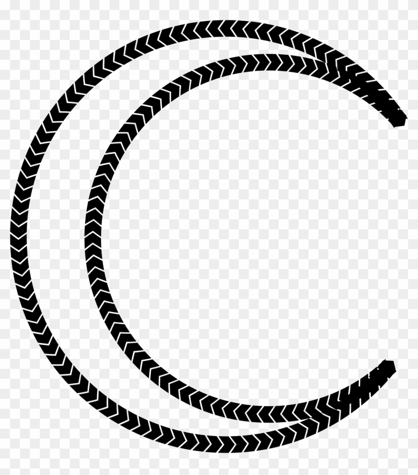Tire Treads Crescent Moon - Ramki Okrągłe Do Wydrukawania #739345