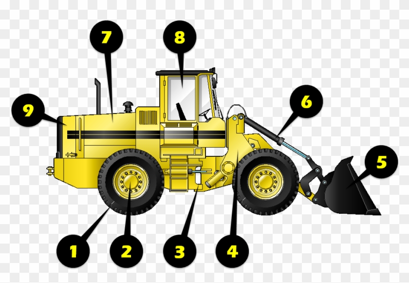 Wheel Loader Inspection Illustration - Illustration #739364