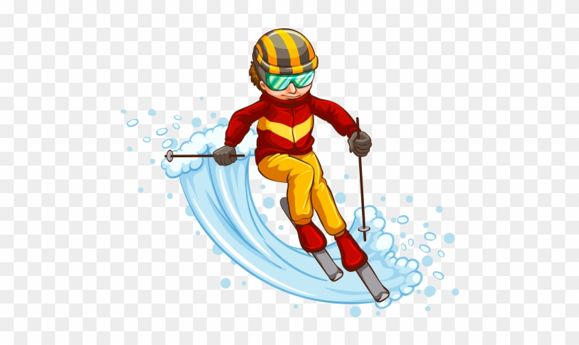 Alpine Skiing - Skiing - Skiers Falling Clip Art #739396