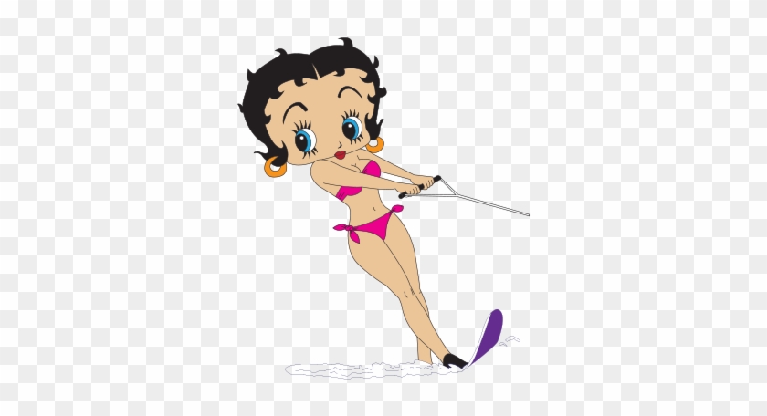 Trying Her Luck At Water Skiing - Water Skiing Betty Boop #739430