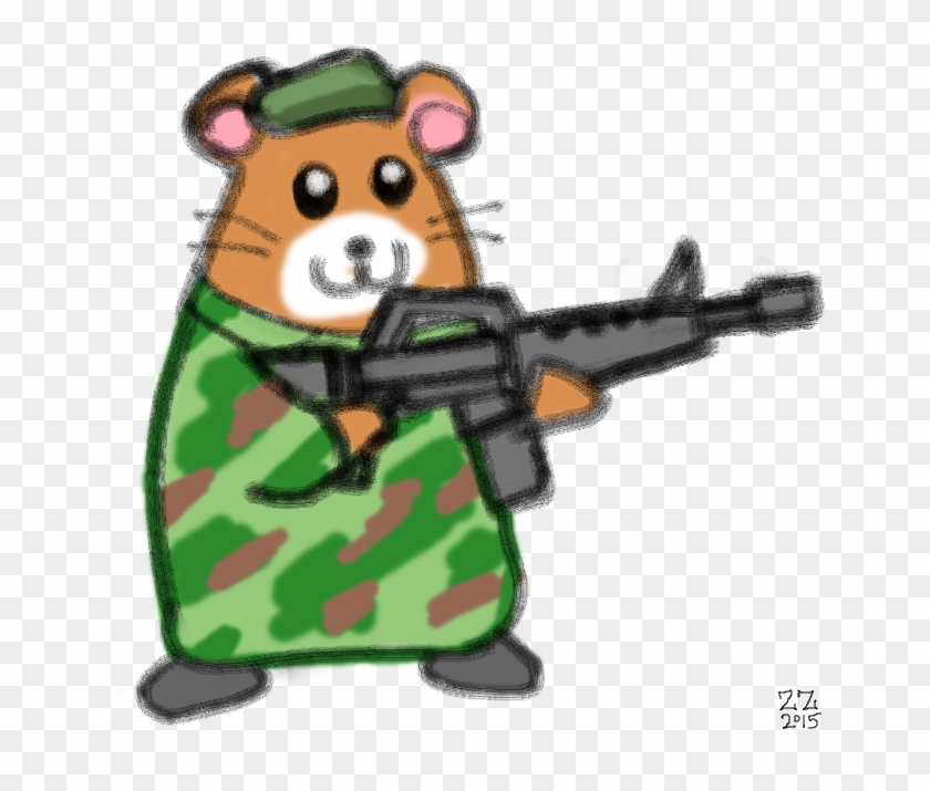 Draw A Hamster With Beret Holding A Gun By Zenzmurfy - Drawing #739448