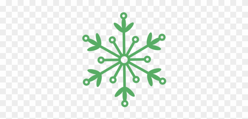Green Snowflake Clipart Download - Green Snowflake Png #739454