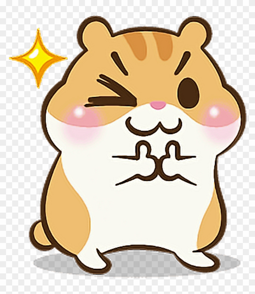 Hamster Animals Cute Kawaii Tumblr Ftestickers - Hamster Sticker - Free  Transparent PNG Clipart Images Download