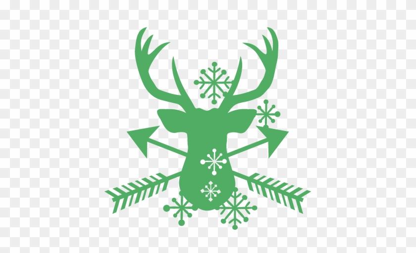 Snowflake Reindeer Svg Scrapbook Cut File Cute Clipart - Apple #739512