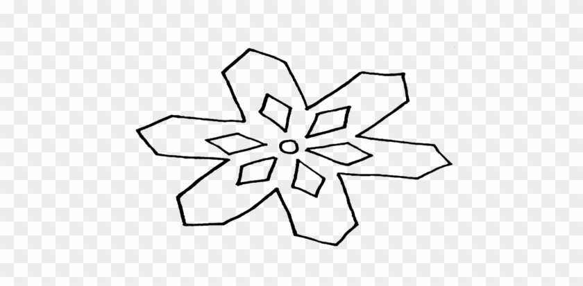 Frozen Coloring Pages Snowflake For Kids - Line Art #739620