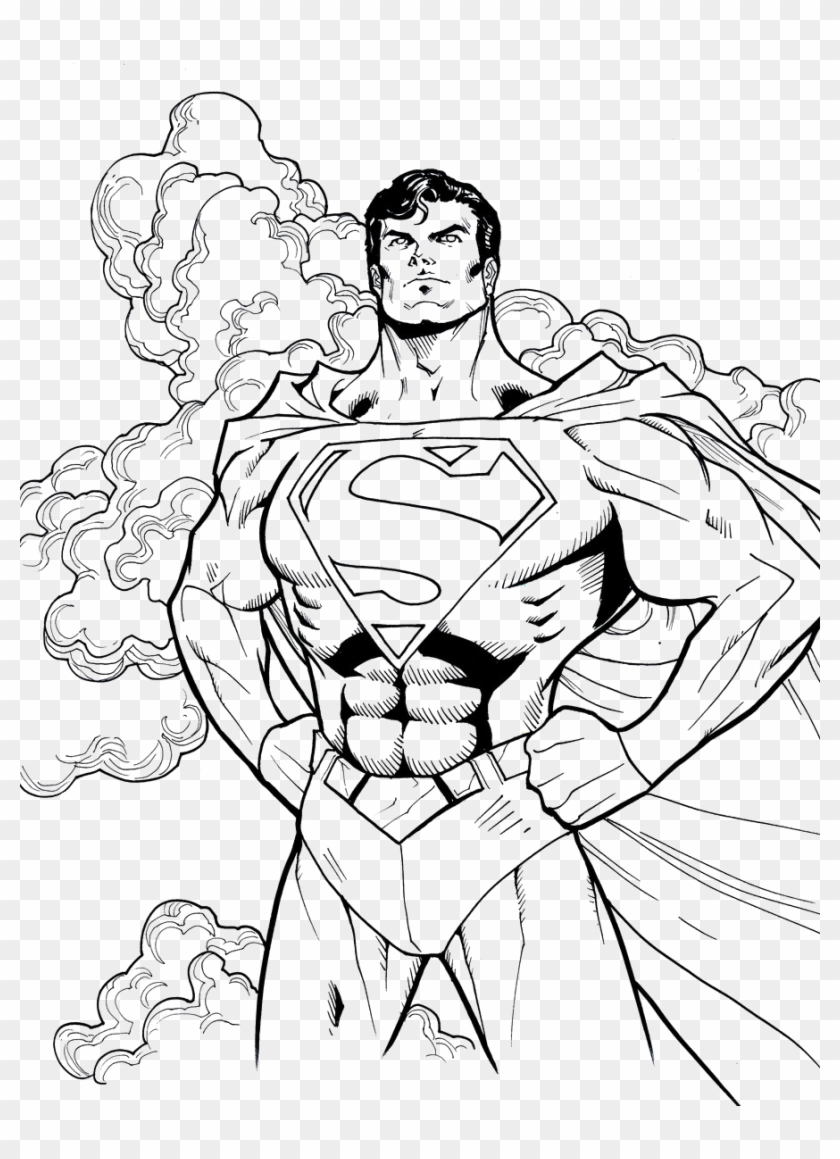 Superman Printables Coloring Pages - Superman Coloring Sheet #739624