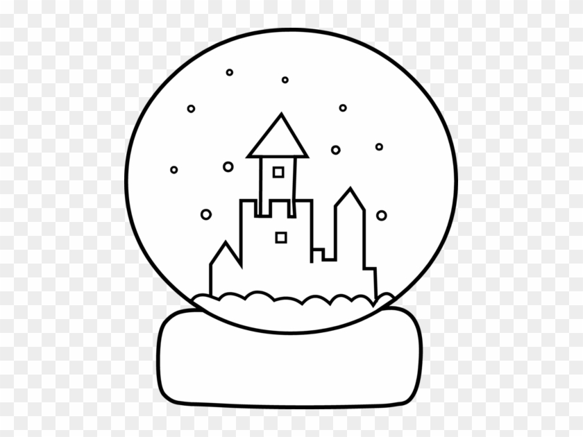 Snow Clipart Coloring Page - Coloring Book #739629