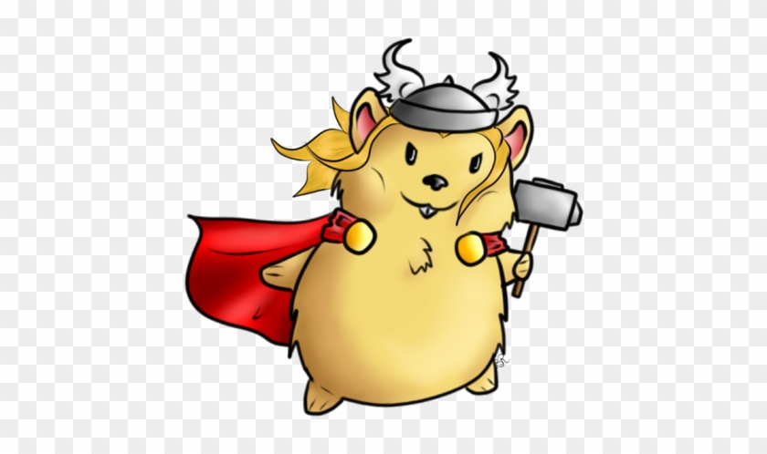 Thor The Hamster God By Bleding-rose - Hamster With A Hammer #739672