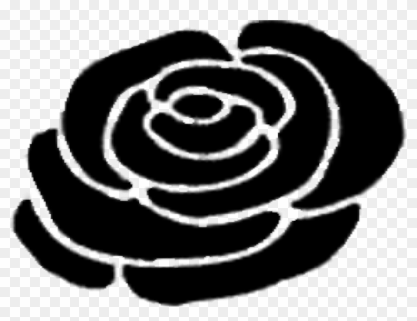 Rose Silhouette 2 - Clip Art Rose #739779