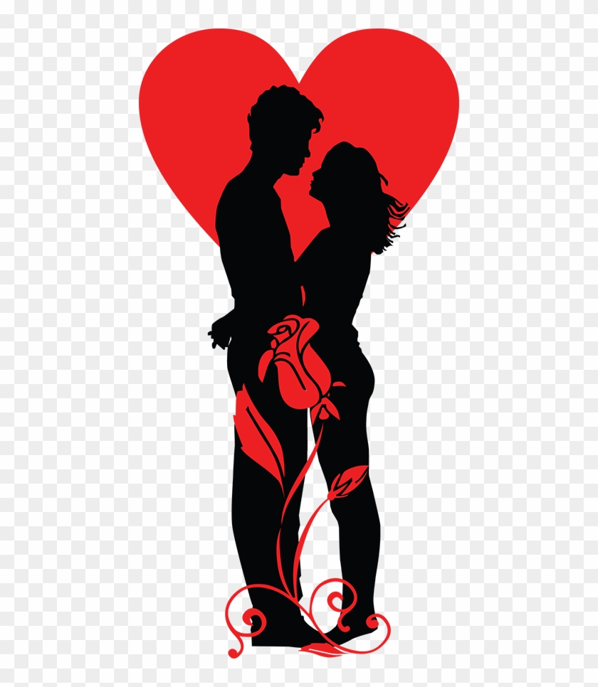 Romantic Couple Silhouette - Couples Cross Stitch Pattern #739836