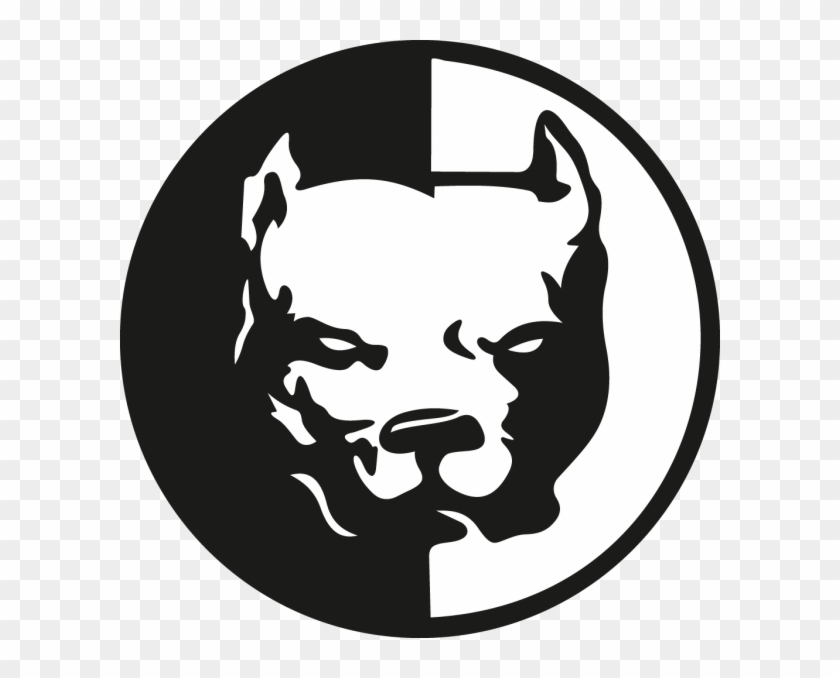 Pitbull Logo - Black And White Pitbull #739898