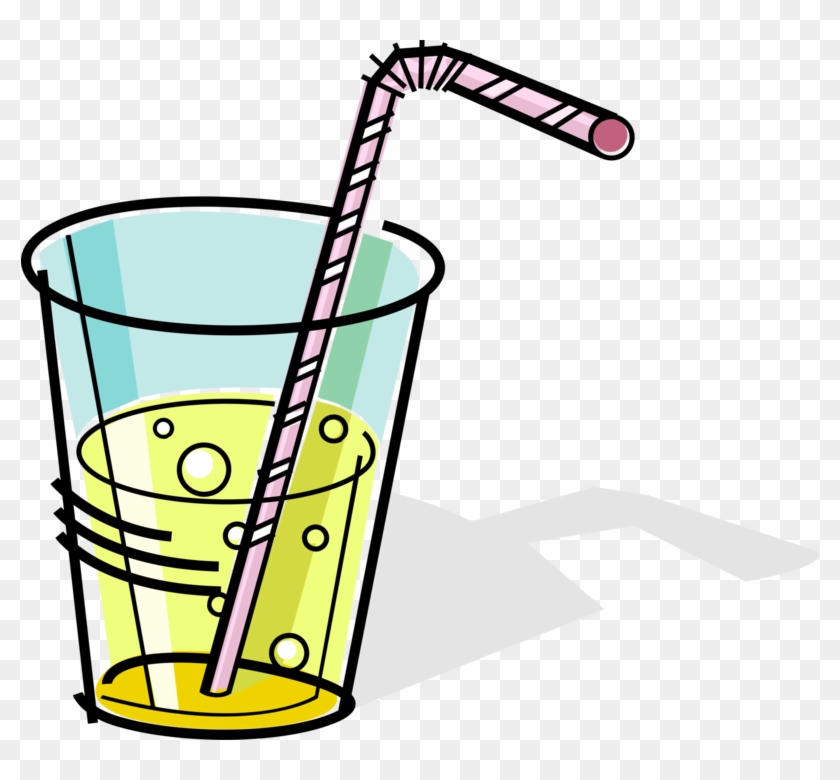 Fizzy Drinks Drinking Straw Cup Clip Art - Fizzy Drinks Drinking Straw Cup Clip Art #740023