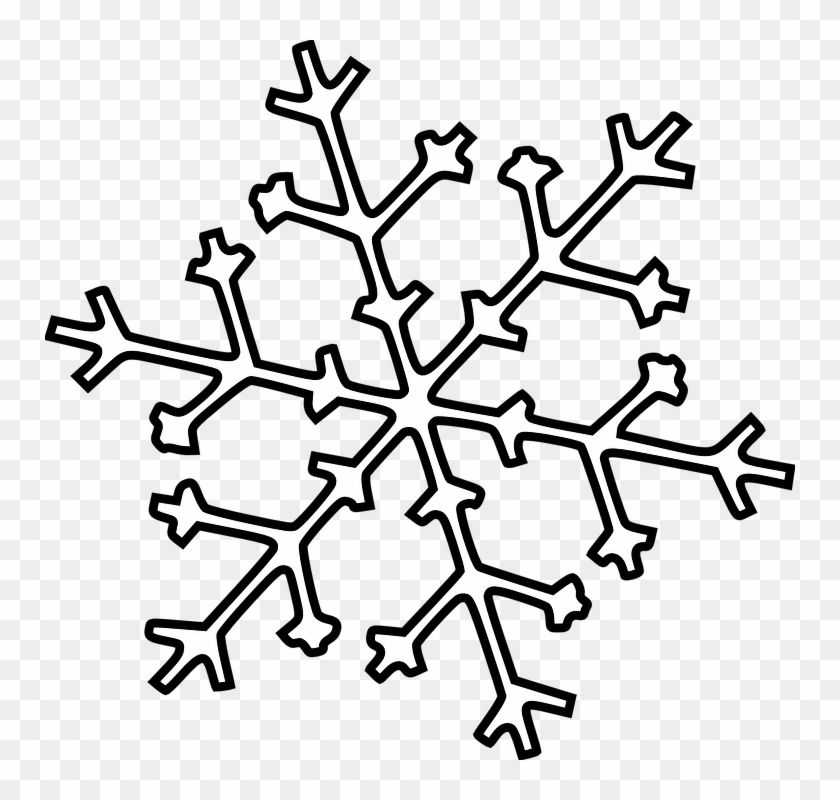 Winter Design Cliparts 27, Buy Clip Art - Snowflake Line Art #740320