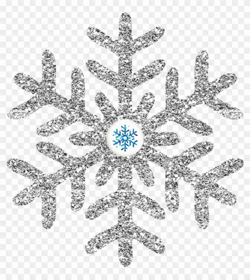 Nice Winter - Silver Snowflake Clipart #740339