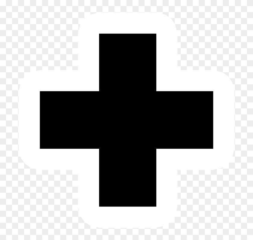 Computer Icons First Aid Supplies Clip Art - Red Cross Logo Black And White #740350