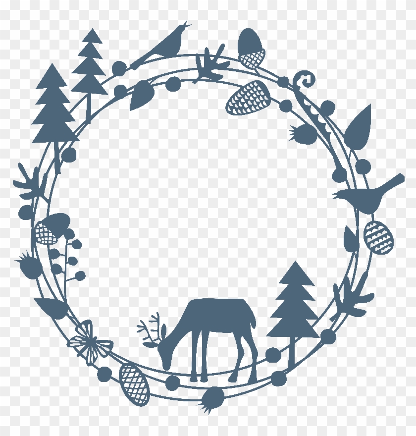 Winter Woodland Garland - Woodland Silhouette #740344