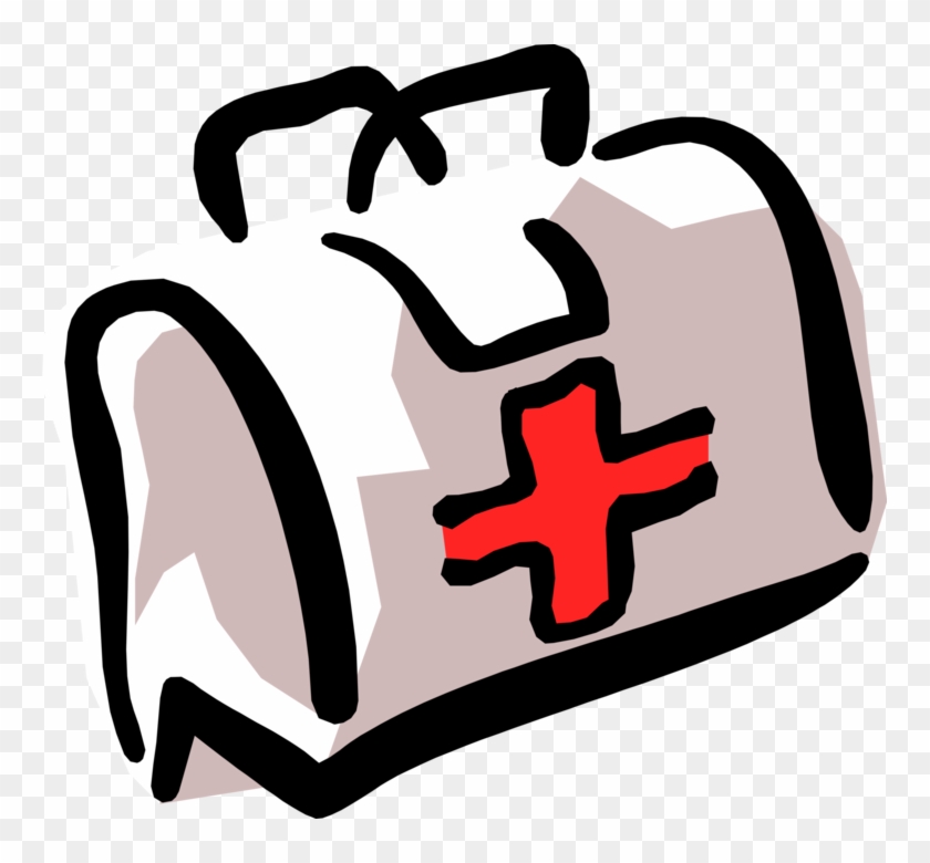 Vector Illustration Of Medical Bag For Doctors, Nurses, - Primeros Auxilios  Dibujos Faciles - Free Transparent PNG Clipart Images Download