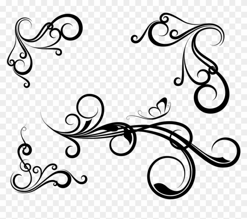 Winter Divider Cliparts 23, Buy Clip Art - Swirl Designs #740496