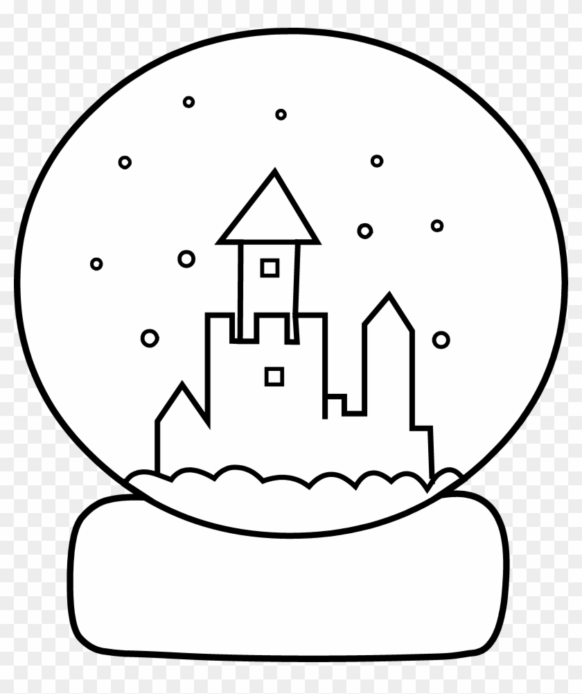 Cute Snow Globe Coloring Page - Coloring Book #740502