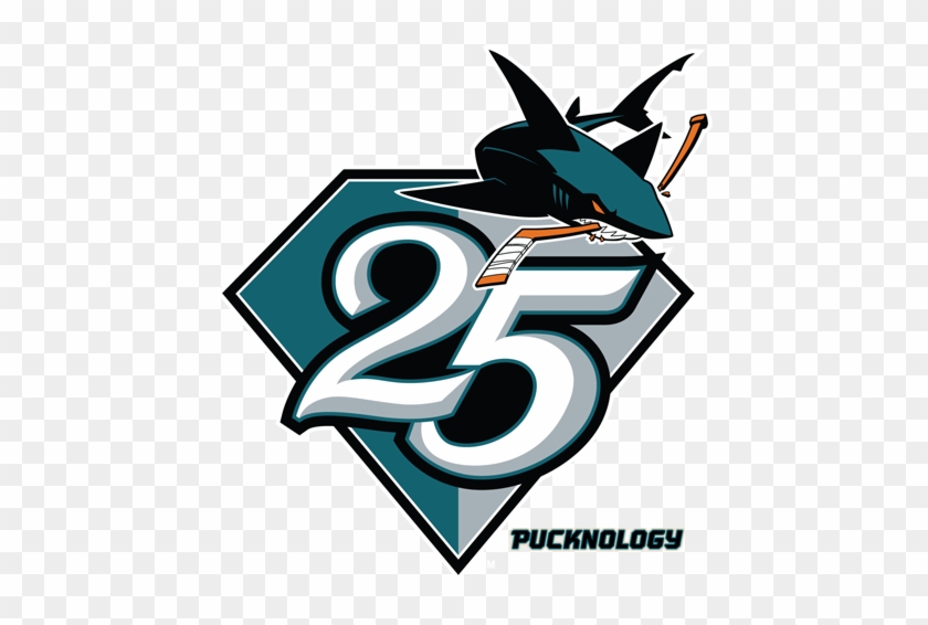 In A Ticket Brochure Sent Out To Season Ticket Holders, - San Jose Sharks 25th Logo #740503