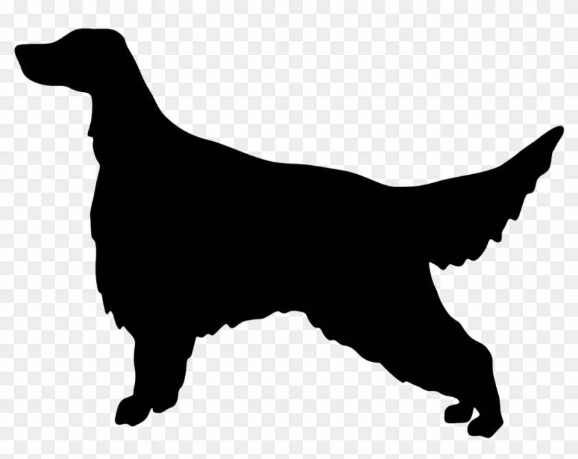 7al Irish Setter Silhouette Imprinted On A Peerless - Dog Silhouette Golden Retriever #740568