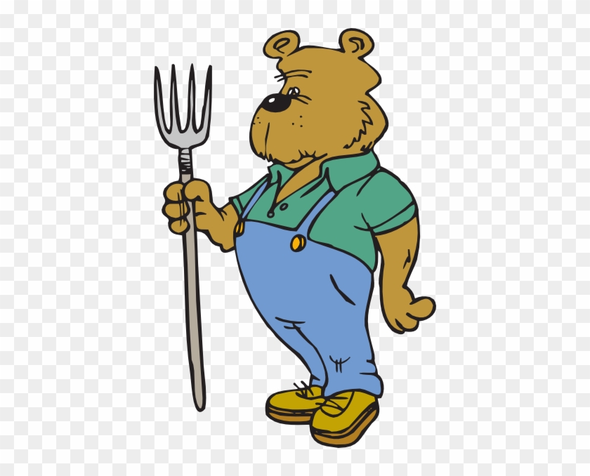 Cartoon Bear In Clothes #740571