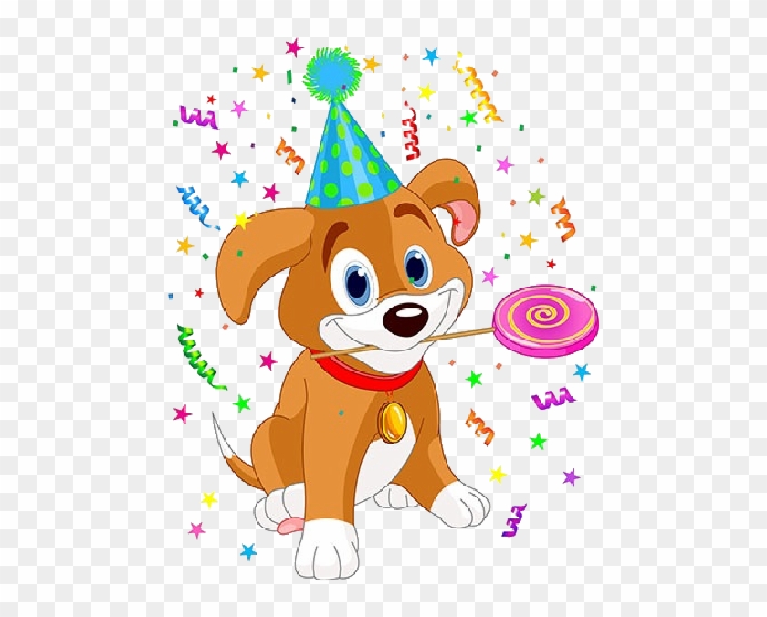 Puppy Golden Retriever Birthday Party Clip Art - Puppy Golden Retriever Birthday Party Clip Art #740604
