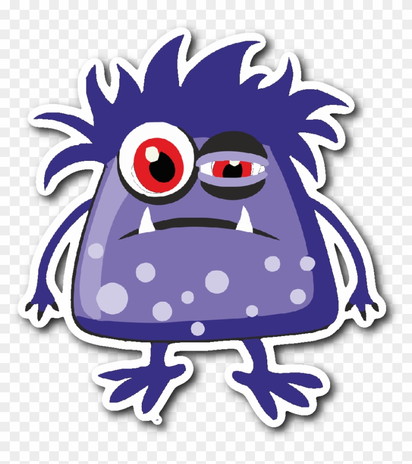 Chronic Fatigue Syndrome Monster Sticker - Chronic Fatigue Syndrome Monster Cotton Unisex Shirt #740617