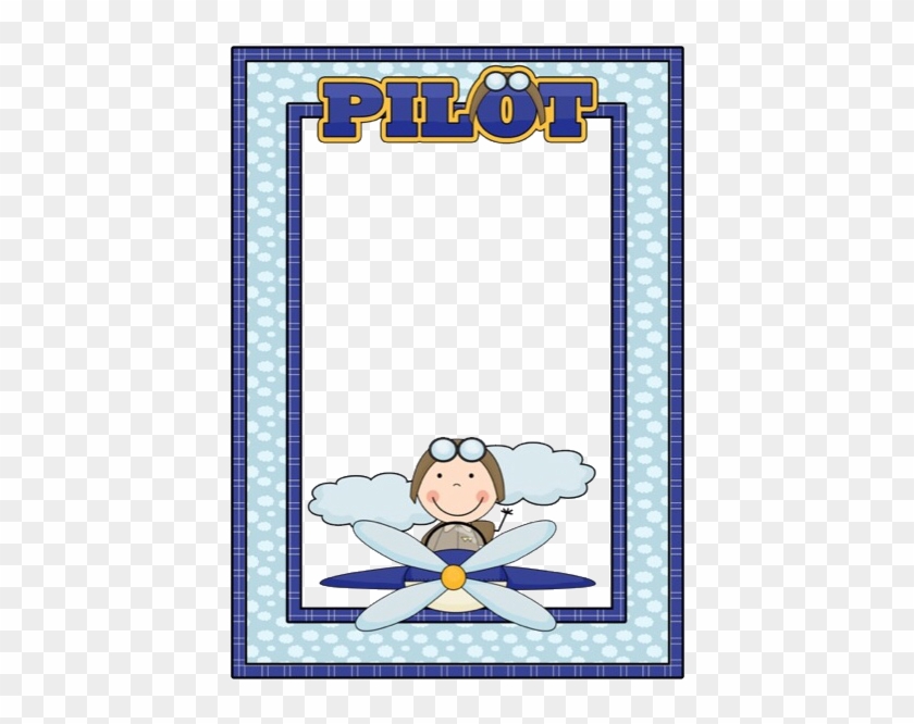 Report Abuse - Airplane Photo Frame Png #740686