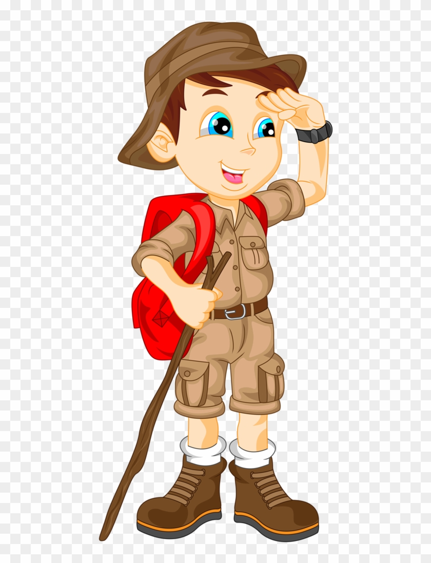 Camping - Clip Art Boy Hiker #740668