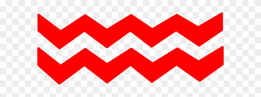 Zig Zag Line Red #740675