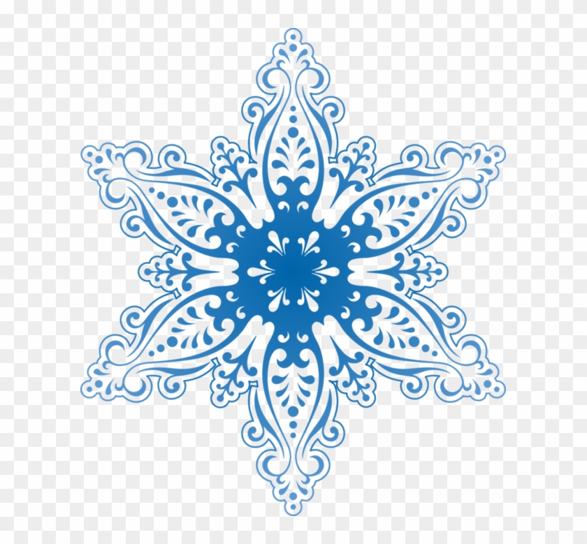 Mis Laminas Para Decoupage - Snowflakes Template Blue #740704