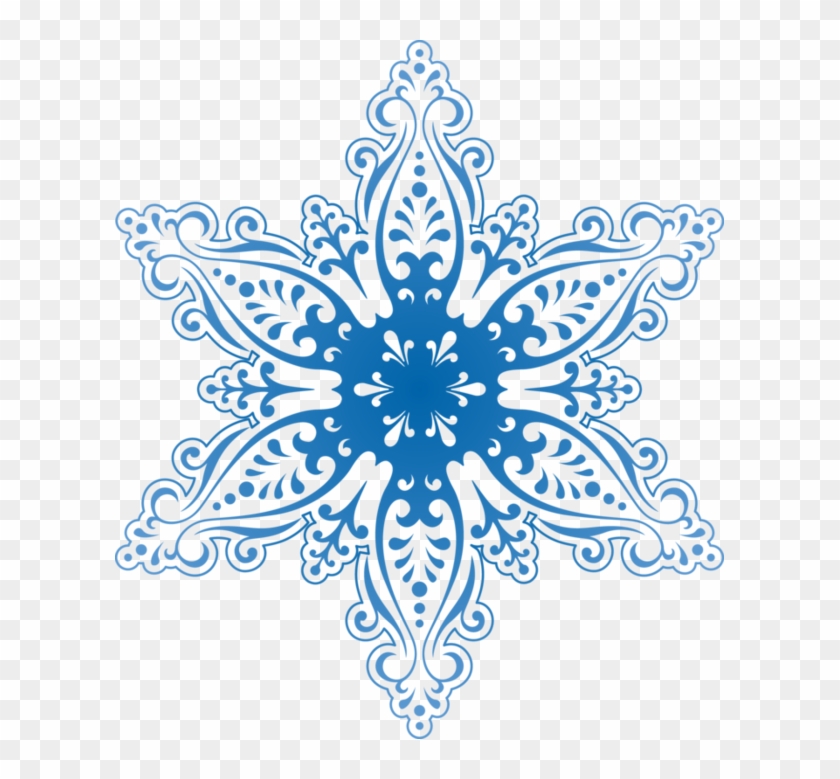 Mis Laminas Para Decoupage - Snowflakes Template Blue #740704