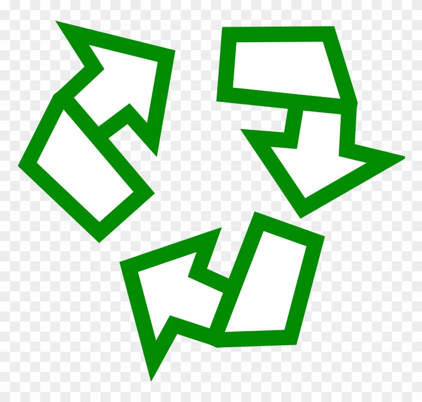 Recycling Symbol Paper Clip Art - Recycling Symbol #740719