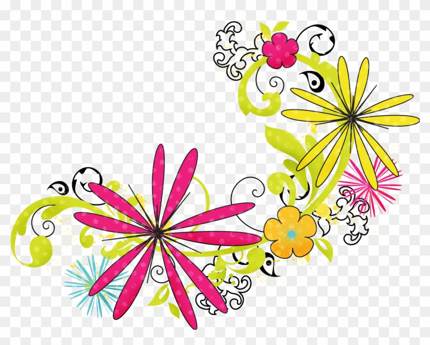 Colorful Snowflakes Border Download - Floral Png #740751