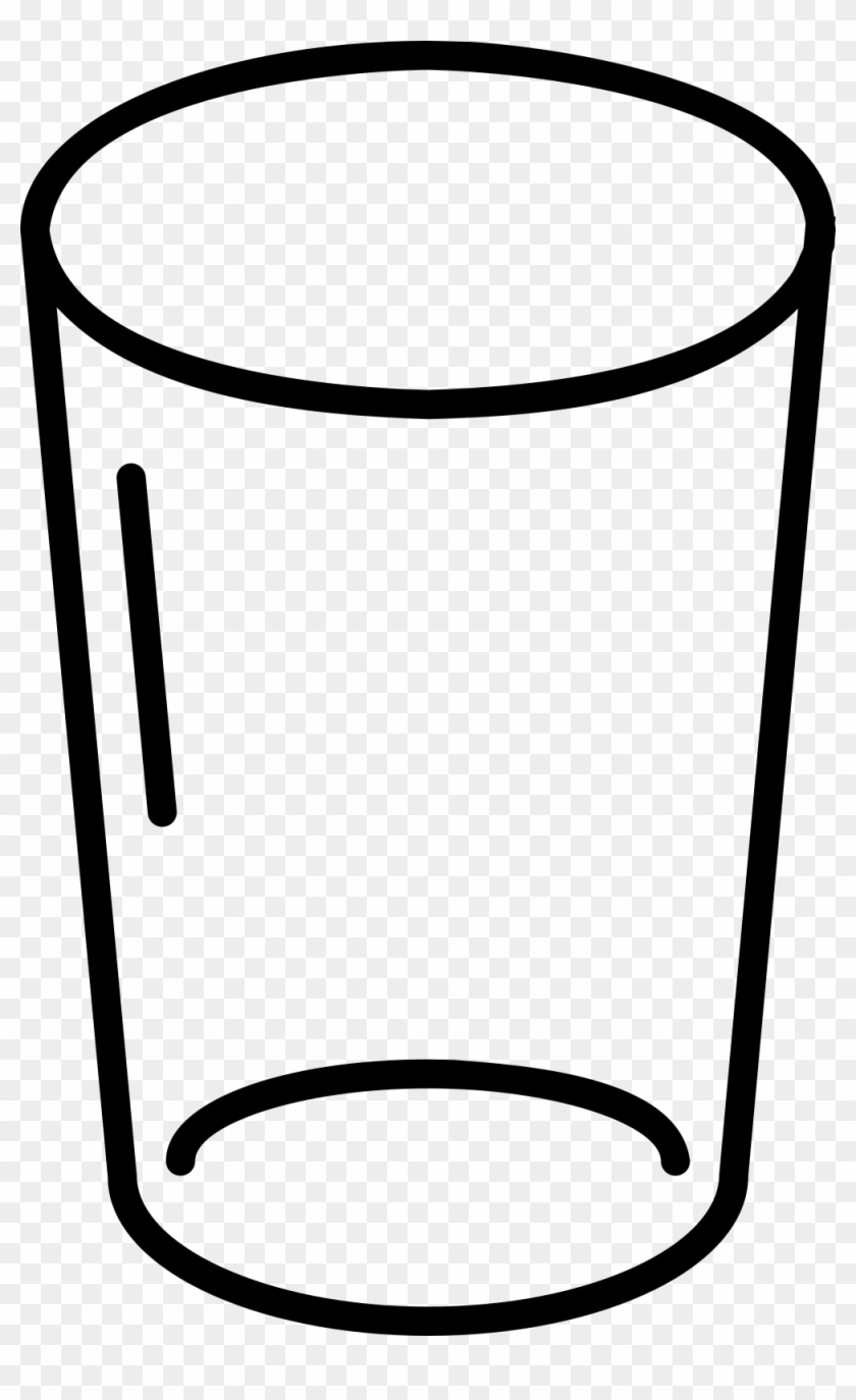 Empty Glass Coloring Page - Vaso Para Colorear #740878