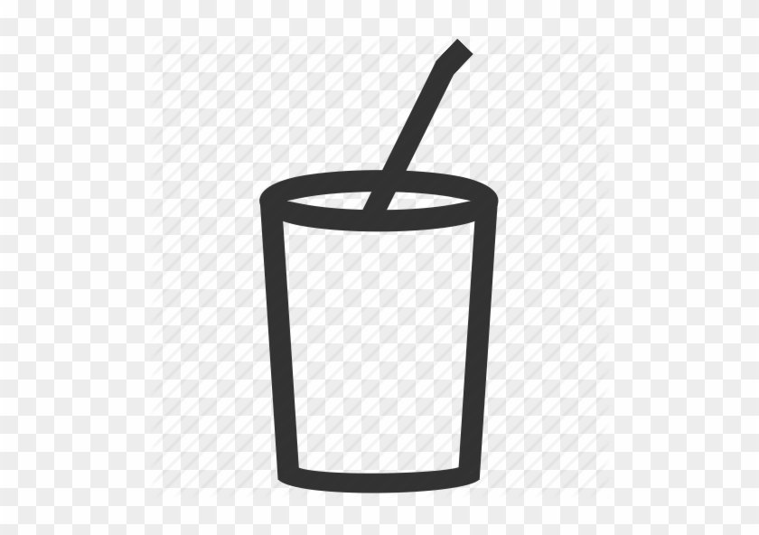 Cup, Drink, Smoothie, Soda, Straw Icon - Cup With Straw Png #741010