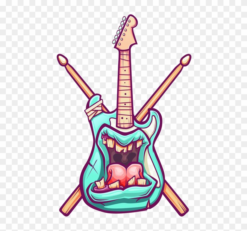 Drawing Sticker Graffiti Music Illustration - Drawing Sticker Graffiti Music Illustration #741143