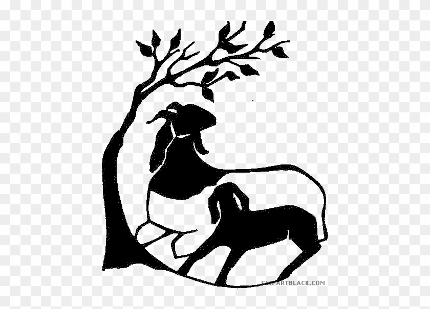 Boer Goat Animal Free Black White Clipart Images Clipartblack - Goat Head Logo Farm #741156