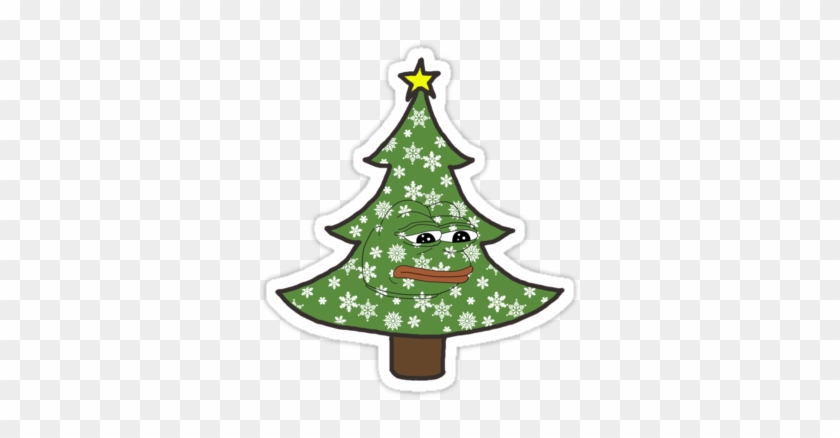 Sad Christmas Pepe - Xmas Tree #741198