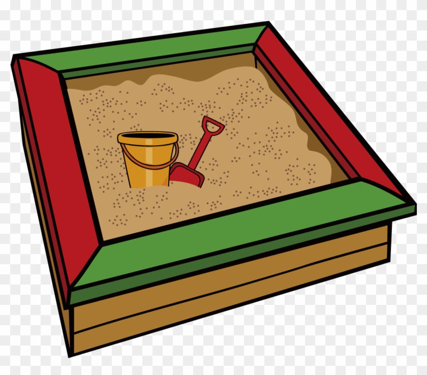 Sandbox Sand Art And Play Clip Art - Cartoon Sandbox #741260