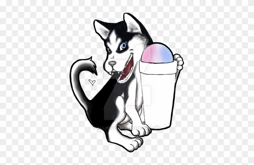 Snow Cone Husky By Allyissa499 - Cartoon #741398