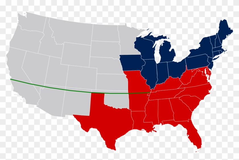 Parallel 3630 North - Missouri Compromise Of 1820 #741403