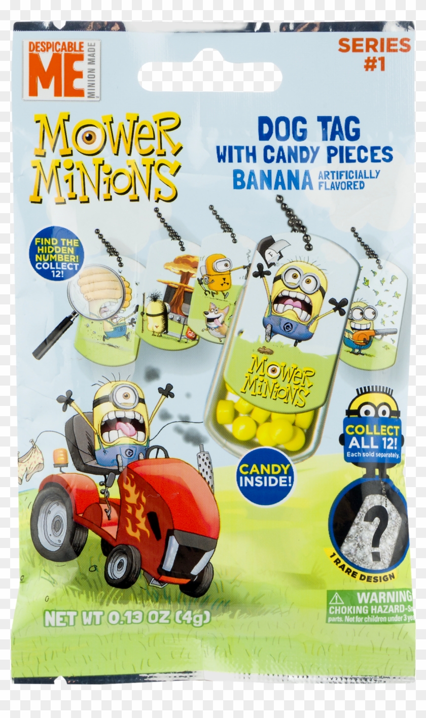 Despicable Me Mower Minions Dog Tag With Candy Pieces - Despicable Me Mower Minions Dog Tag With Candy Pieces #742004