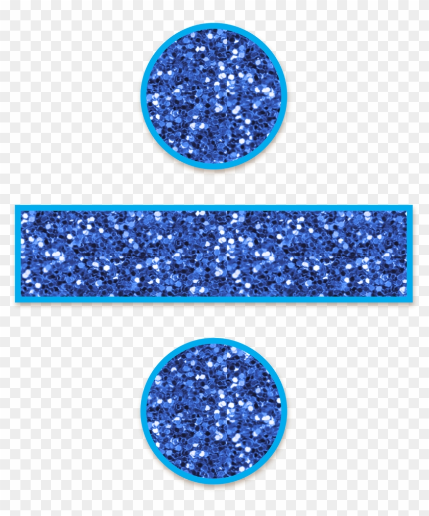 Mathematical Symbols Set - Glitter Division Sign #742010