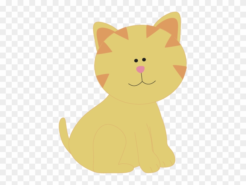 Cute Yellow Cat - Cute Cat Clip Art #742274