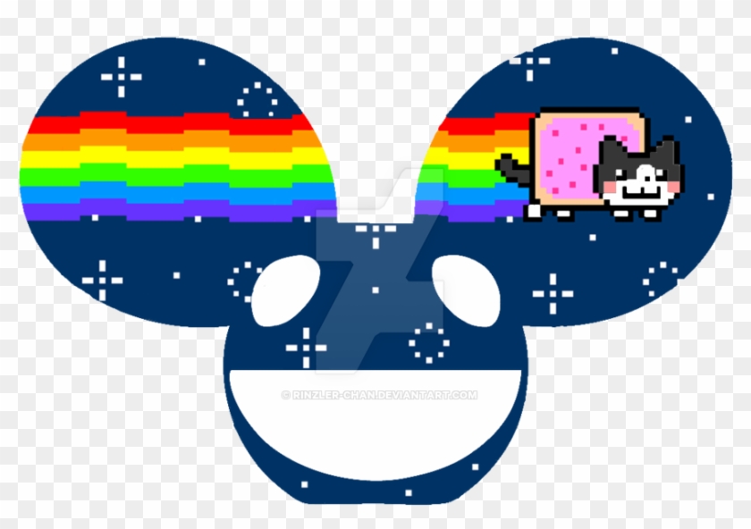 Deadmau5 Nyan Cat Mau5head By Rinzler-chan - Nyan Cat Skrillex Png #742373