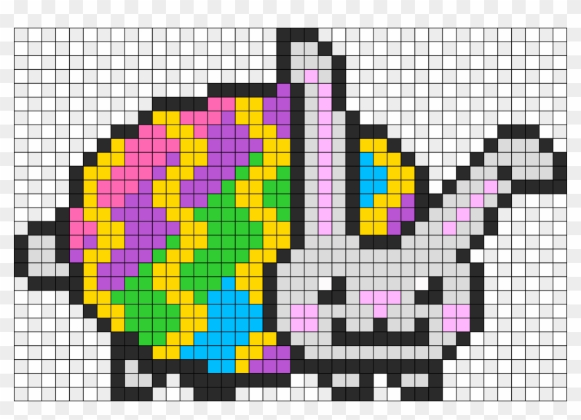 Easter Nyan Cat Perler Bead Pattern / Bead Sprite - Nyan Cat #742384