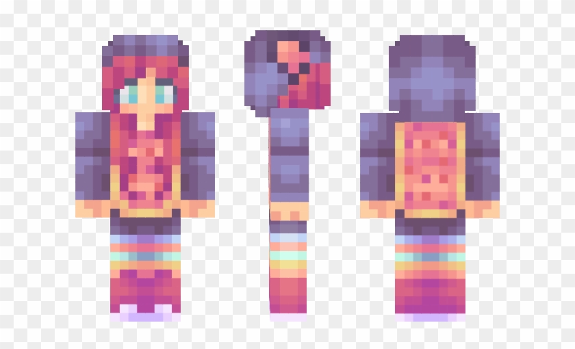 Minecraft Pixel Art Templates Nyan Cat - Nyan Cat Girl Minecraft Skin Pe #742450